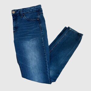 Design Lab Women's Denim Cotton Jeggings - Dark Wash - Size 29